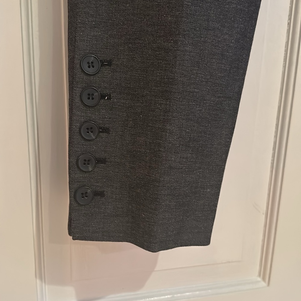 Talbots sz16 chatham ankle pants side zip, buttons on bottom - Picture 3 of 6